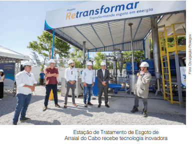 Estação de Tratamento de Esgoto de Arraial do Cabo recebe tecnologia inovadora